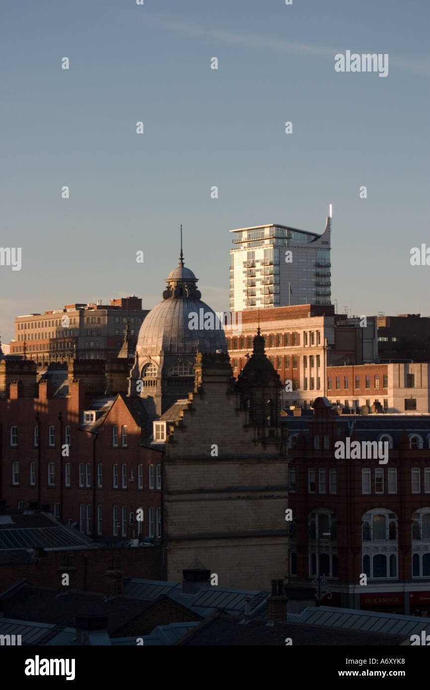 Leeds skyline guardando verso K2 da "New York Street' Foto Stock