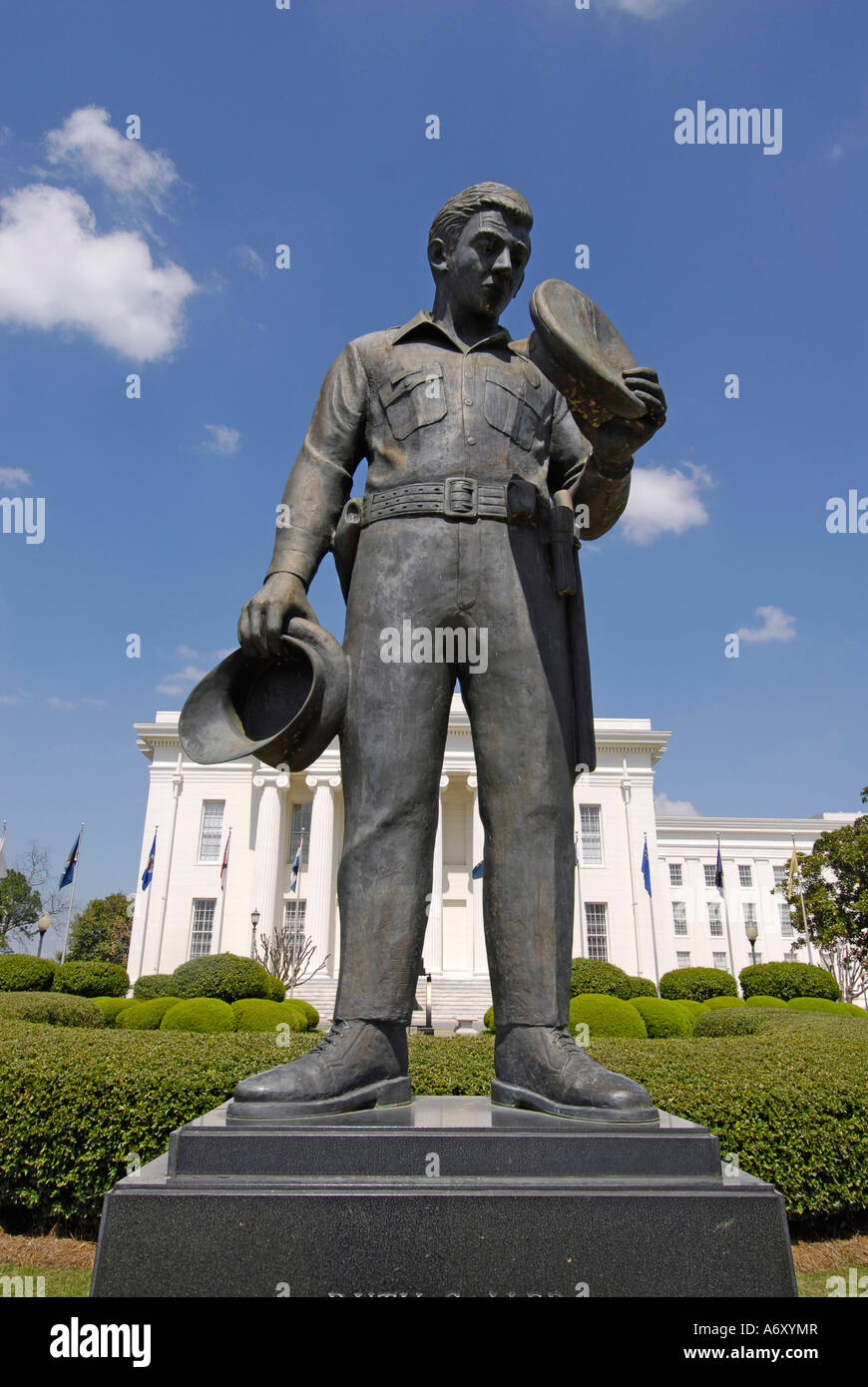 Memorial a tutte le applicazione della legge ufficiali di polizia nella storica città di Montgomery in Alabama al Foto Stock