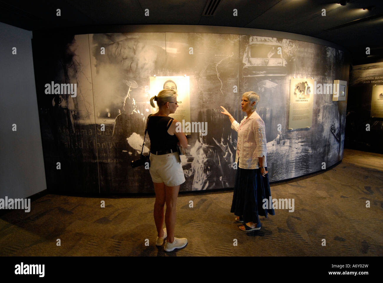 Interno del Diritti Civili Memorial Centre si trova nel centro storico della città di Montgomery in Alabama al Foto Stock