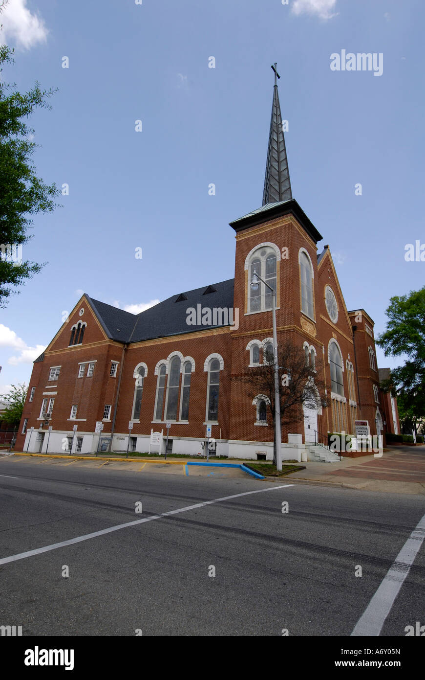 Dexter avenue Regno chiesa metodista nella storica città di Montgomery in Alabama al Foto Stock