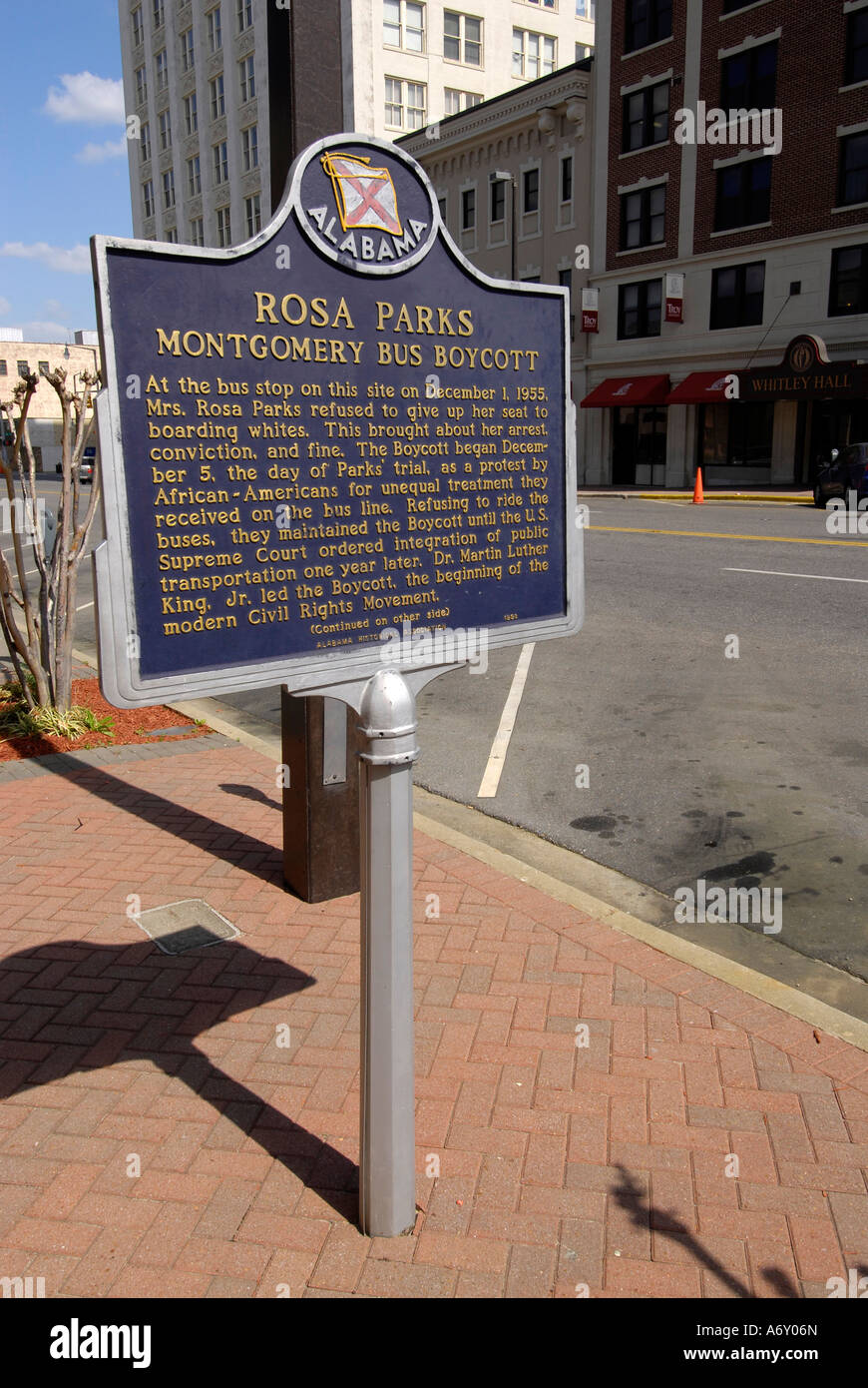 Rosa Parks museo storico della città di Montgomery in Alabama al Foto Stock