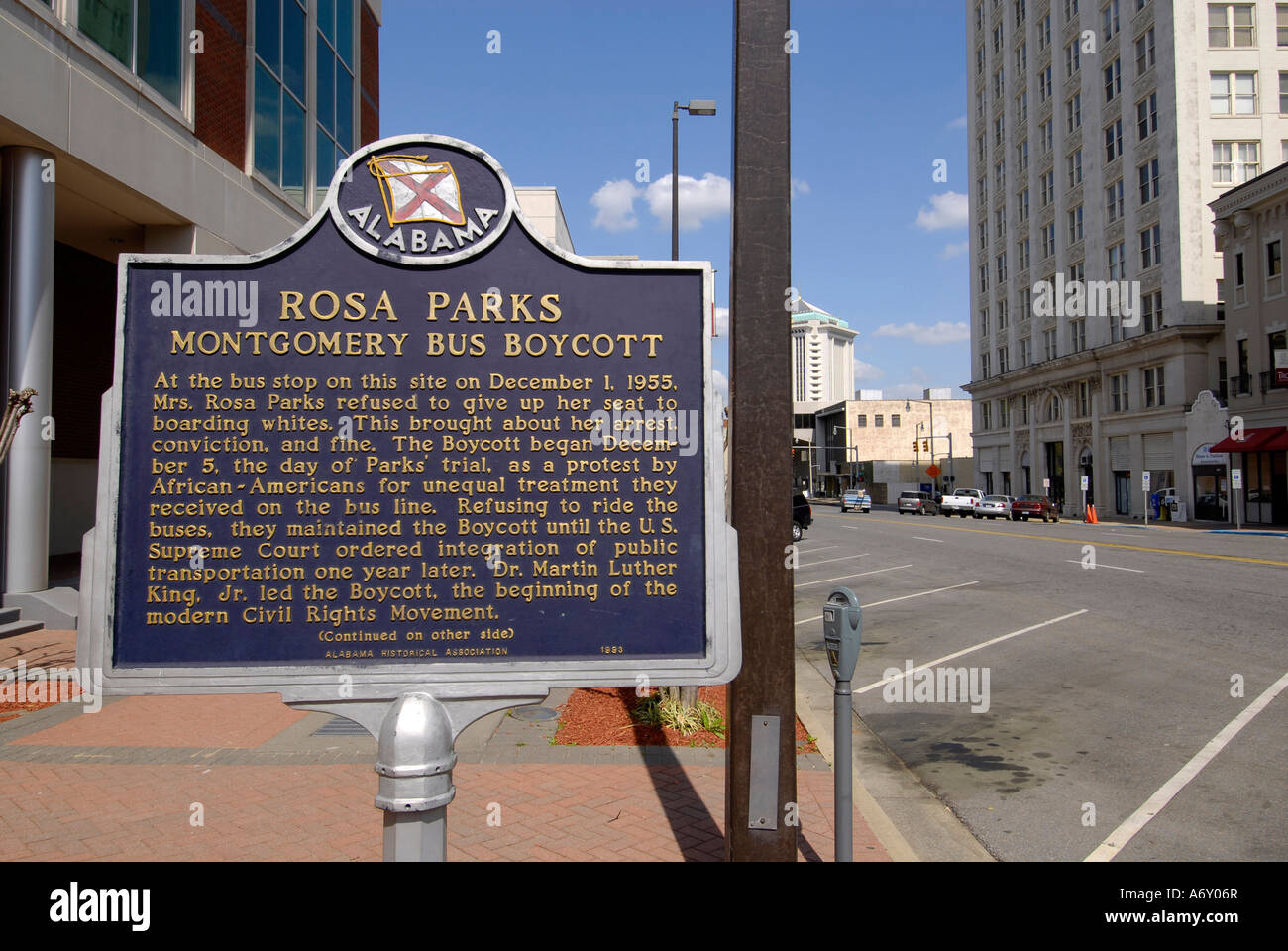 Rosa Parks museo storico della città di Montgomery in Alabama al Foto Stock