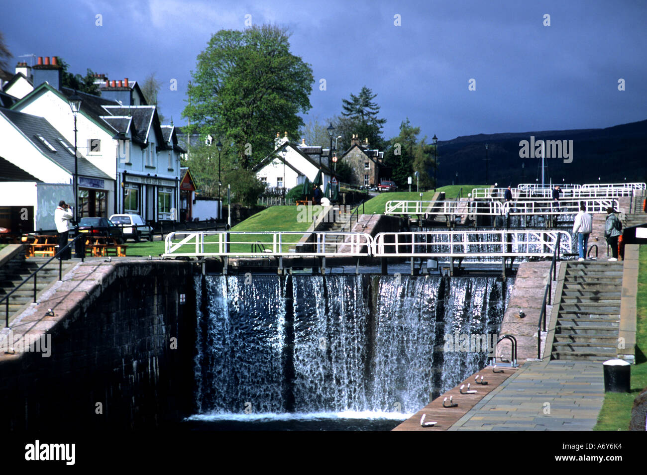 Neptunes Neptune's Staircase blocca Scozia Fort Augustus bloccare Caledonian Canal Foto Stock