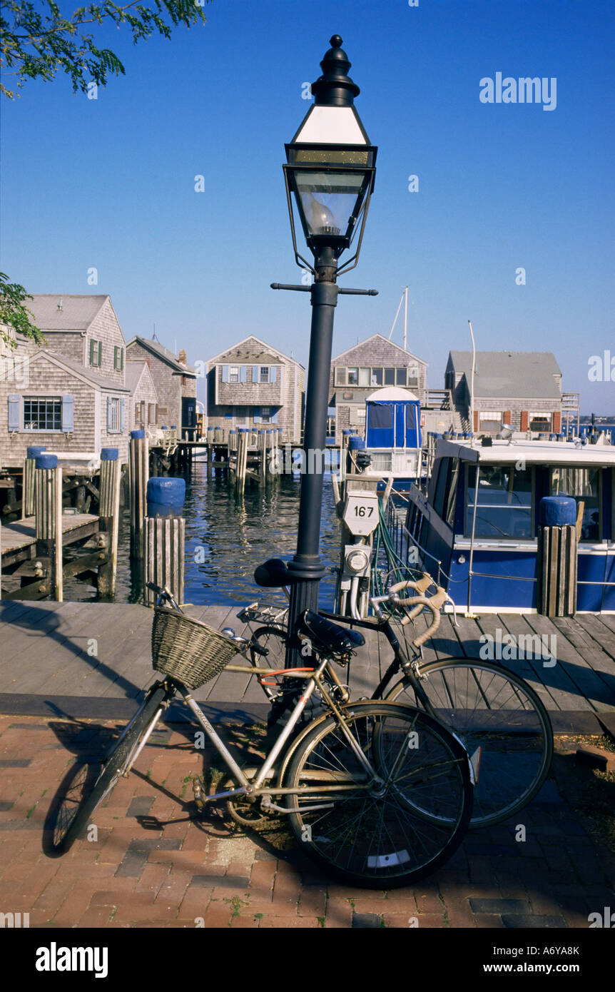 Biciclette Nantucket Massachusetts New England negli Stati Uniti d'America Nord America Foto Stock
