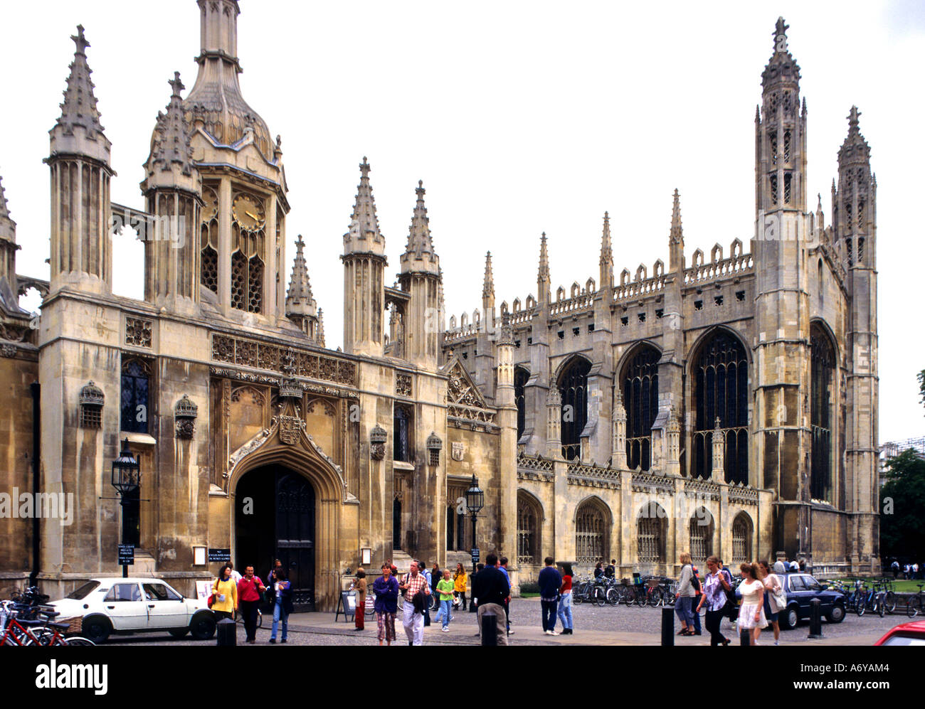 Kings College di Cambridge Inghilterra studente università Foto Stock