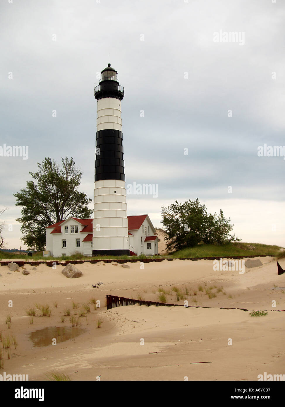 Big Sable Point Lighthouse Ludington Michigan STATI UNITI Foto Stock