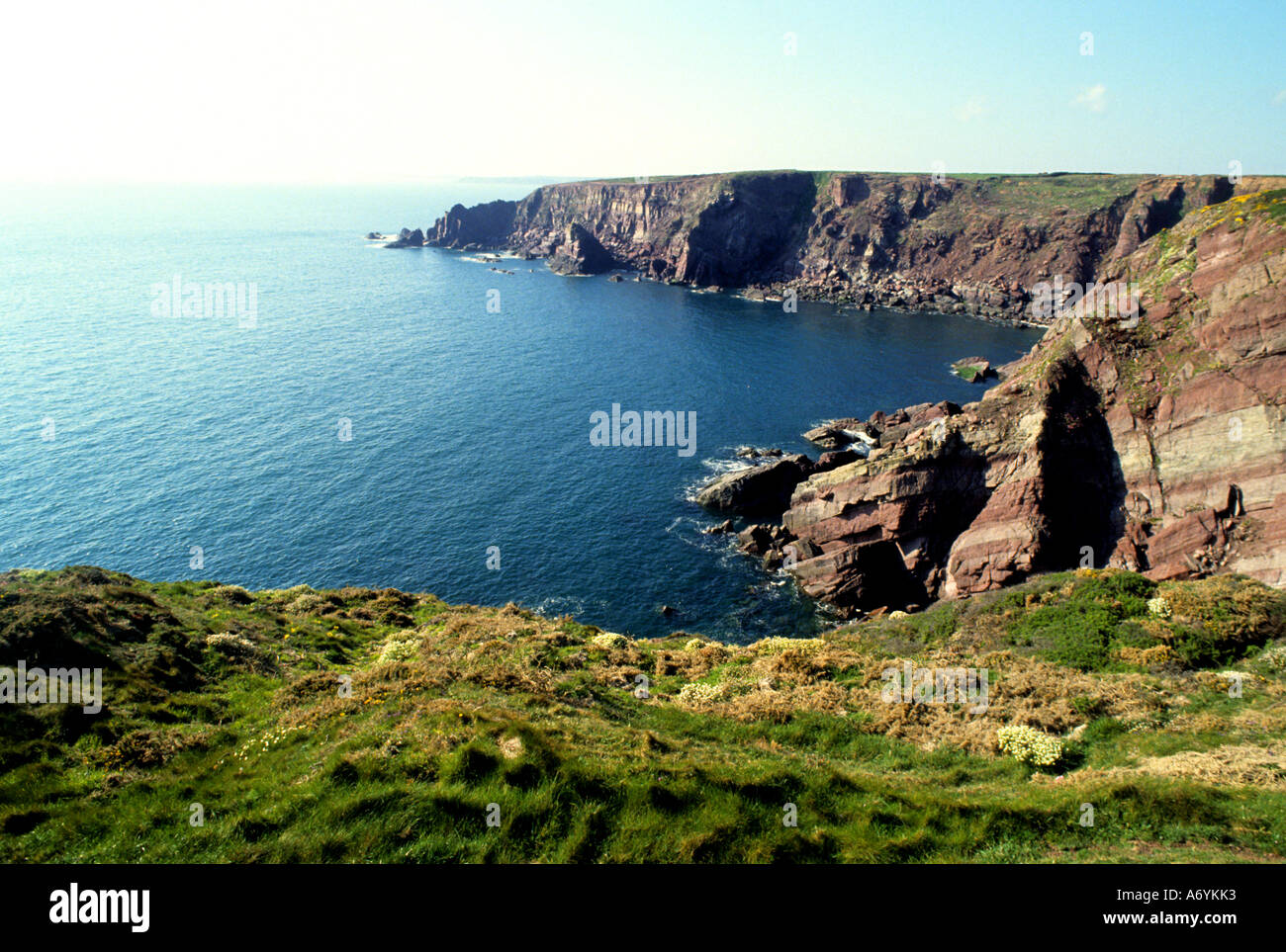 Benfro Pembrokeshire Sir è una contea nel sud-ovest del Galles nel Regno Unito. Foto Stock