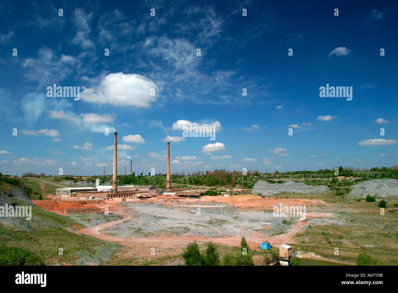 Hanson london brick company forni a Sassone whittlesey opere Foto Stock