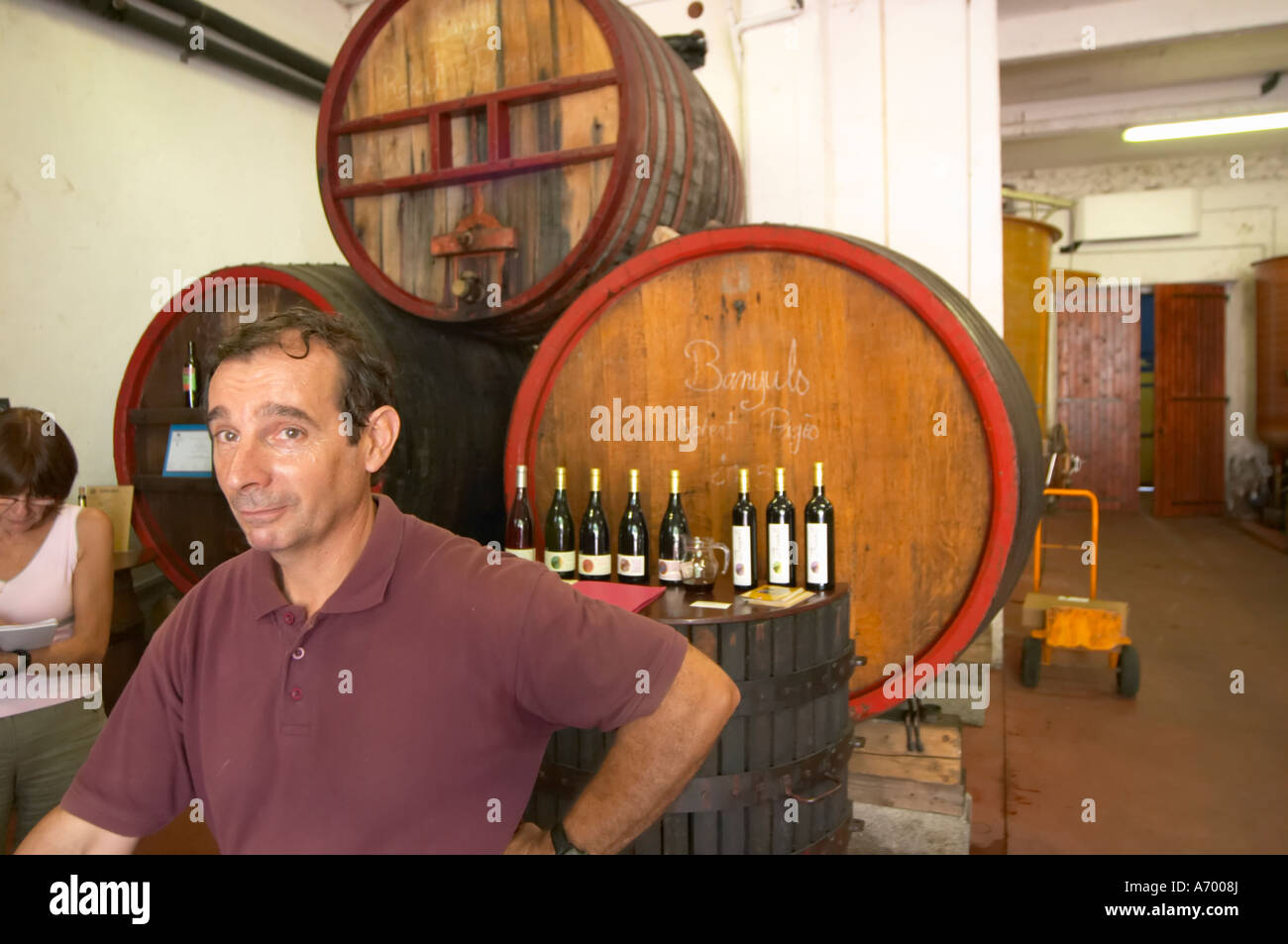 Jean Baills Domaine Madeloc, banyuls sur Mer. Roussillon. Proprietario viticoltore. La Francia. L'Europa. Foto Stock