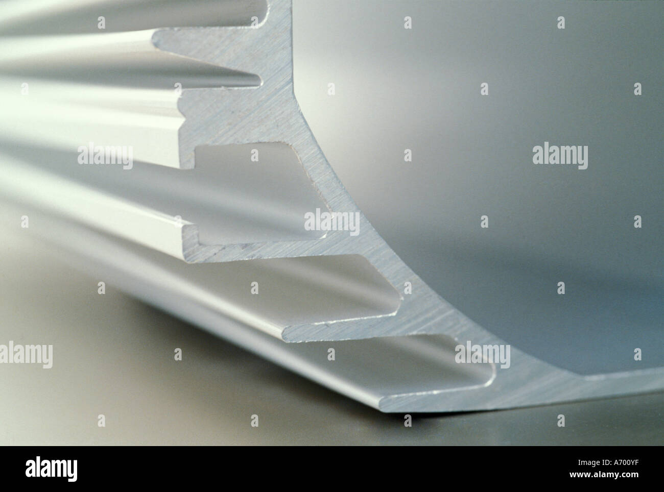 Il profilo in alluminio Foto Stock