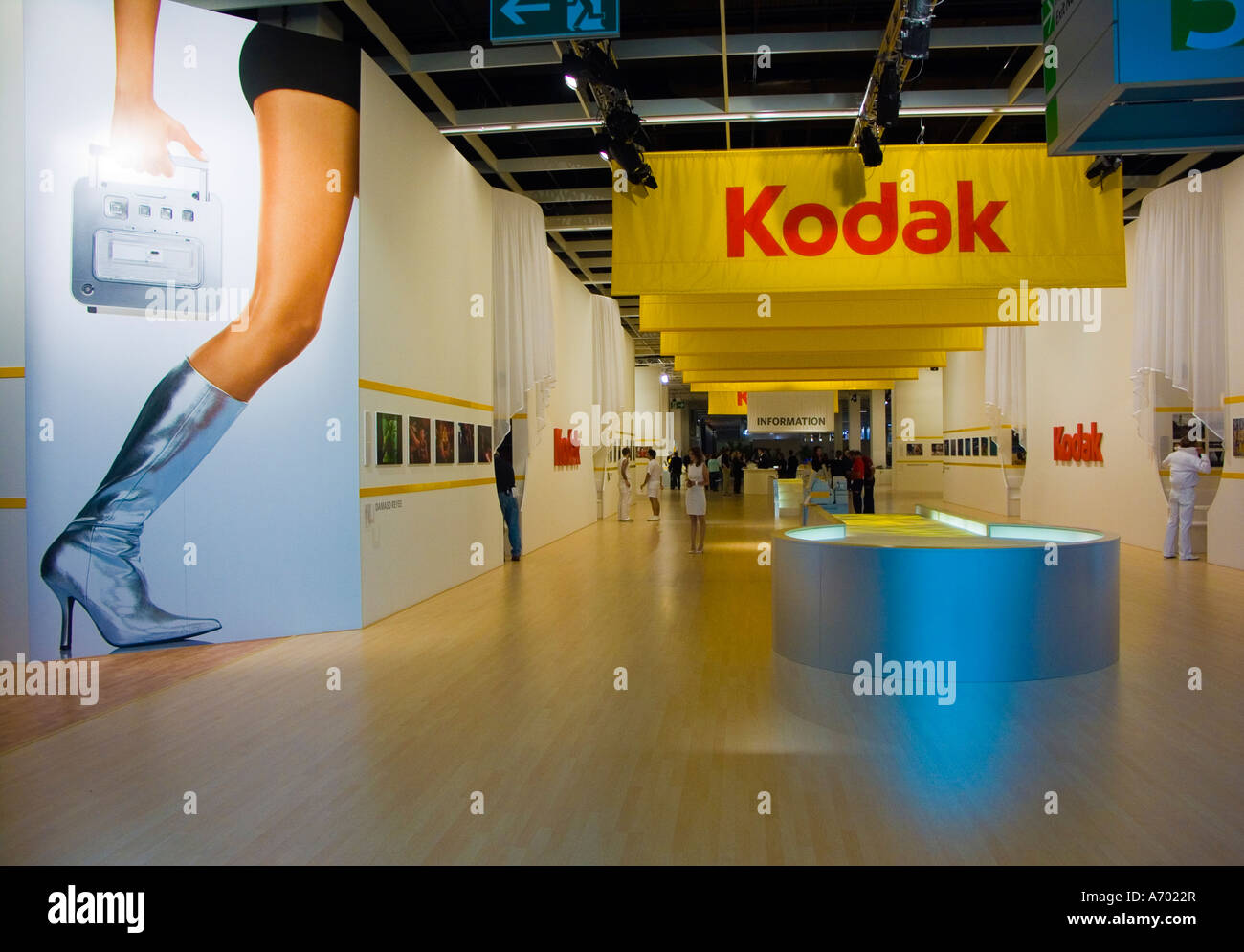 Kodak stand Sony al Photokina 2006 Cologne Köln Germania fiera commerciale Foto Stock