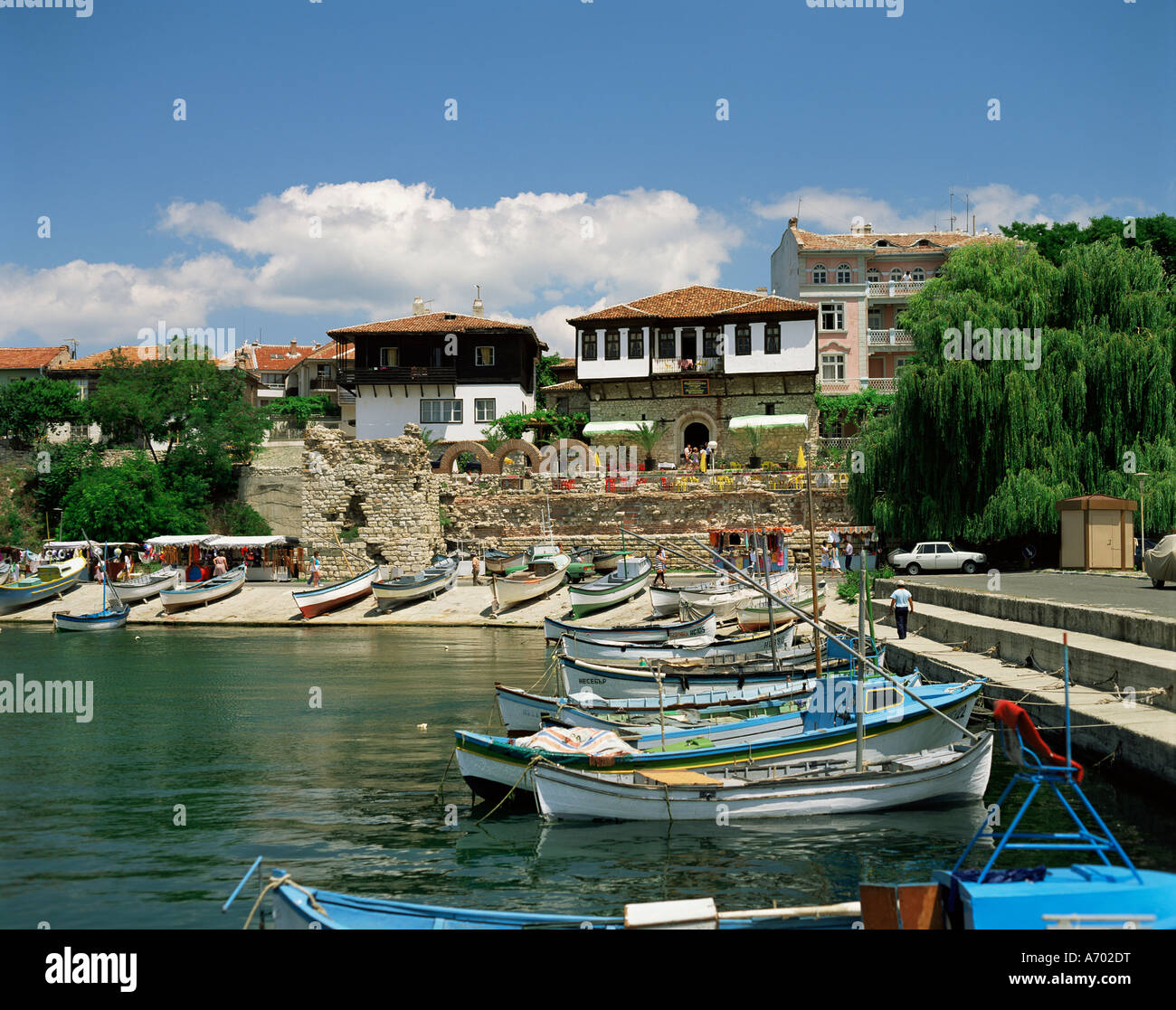 Porto Nessebur Bulgaria Europa Foto Stock
