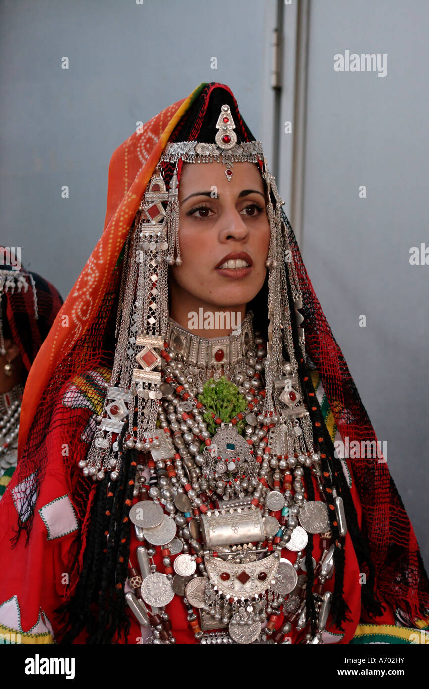 Israele a Gerusalemme un Yemenite sposa in costume tradizionale Foto Stock