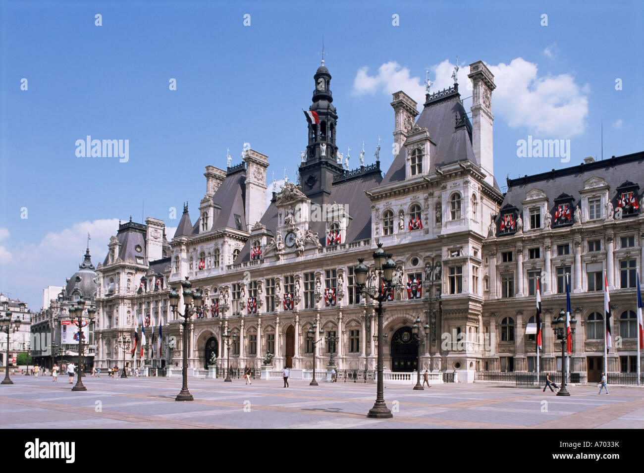 Hotel de Ville Parigi Francia Europa Foto Stock