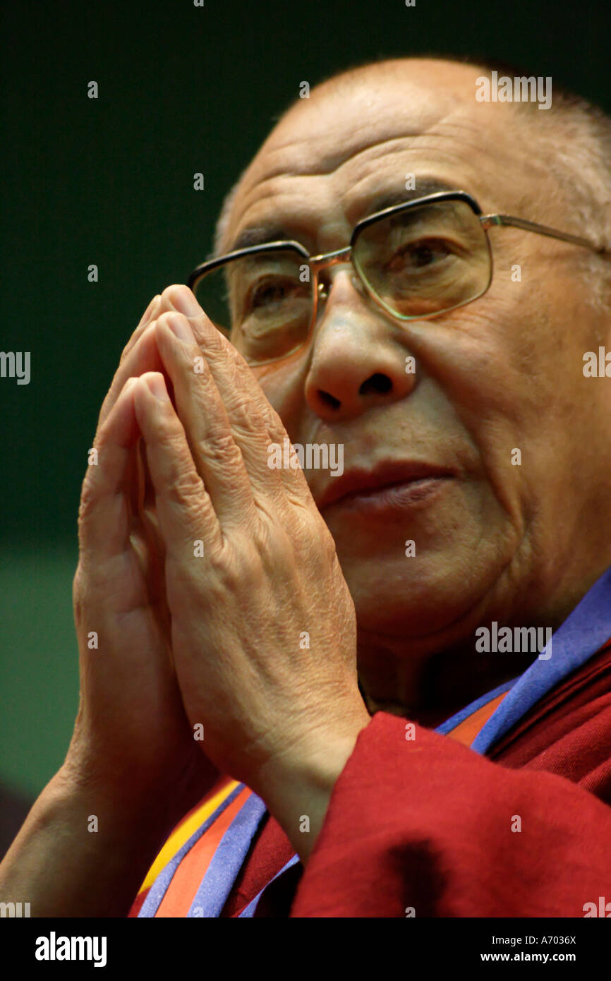 Israele il XIV Dalai Lama Tenzin Gyatso Febbraio 2006 Foto Stock