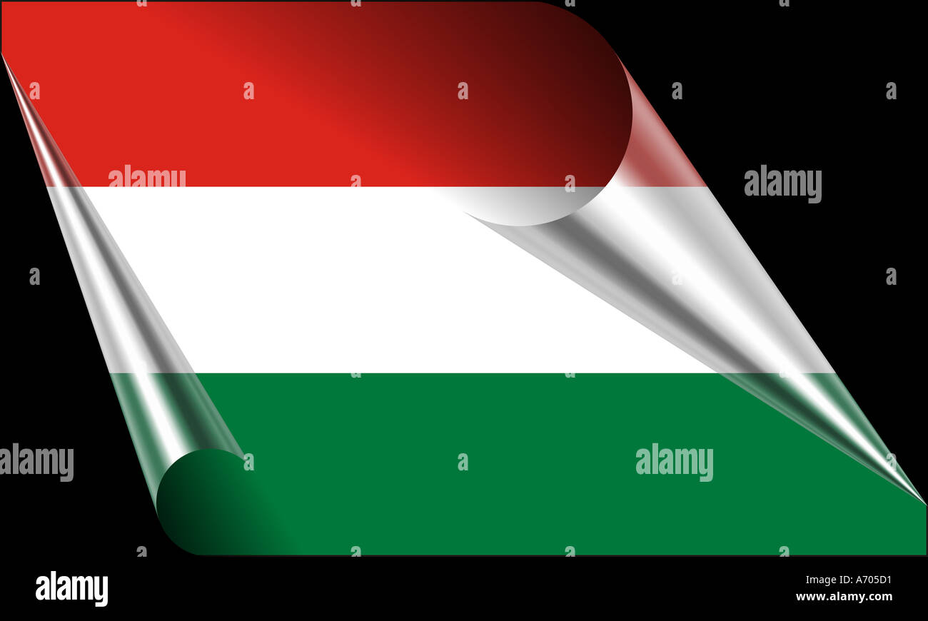 Ungheria bandiera di Ungheria Foto Stock