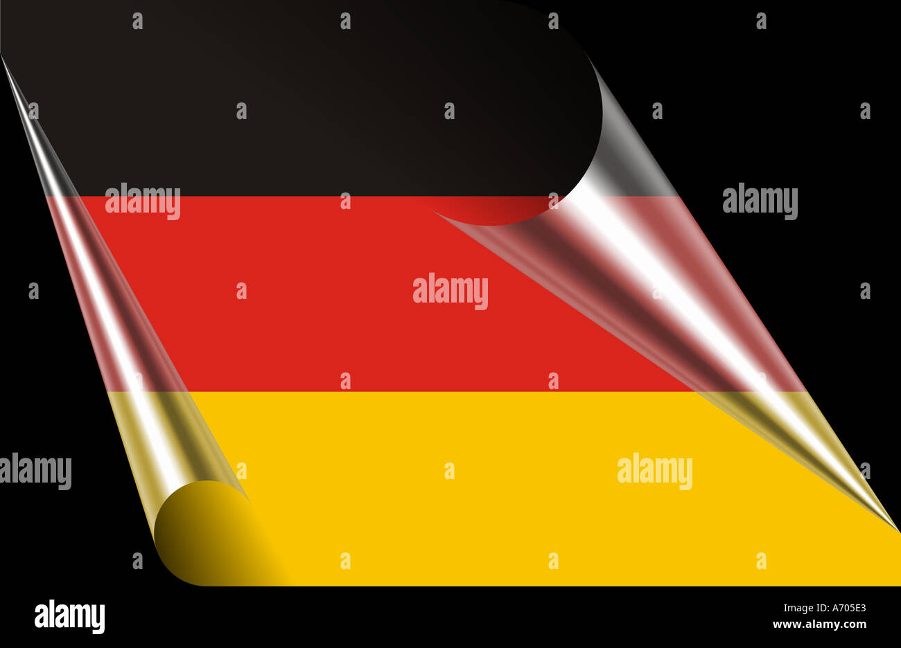 Germania bandiera della Germania Foto Stock