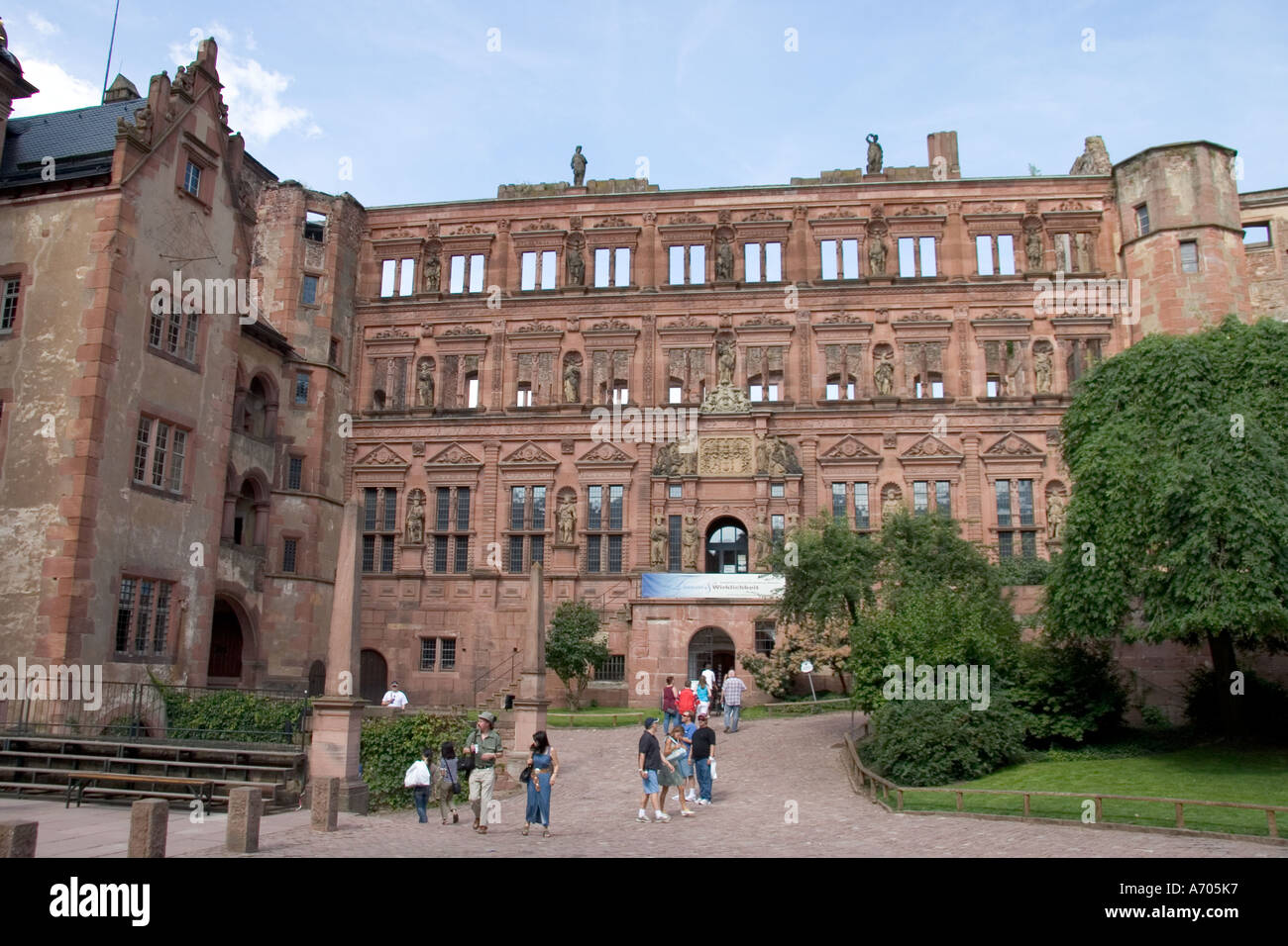 14.07.2005, Heidelberg, DEU, Castello di Heidelberg Foto Stock