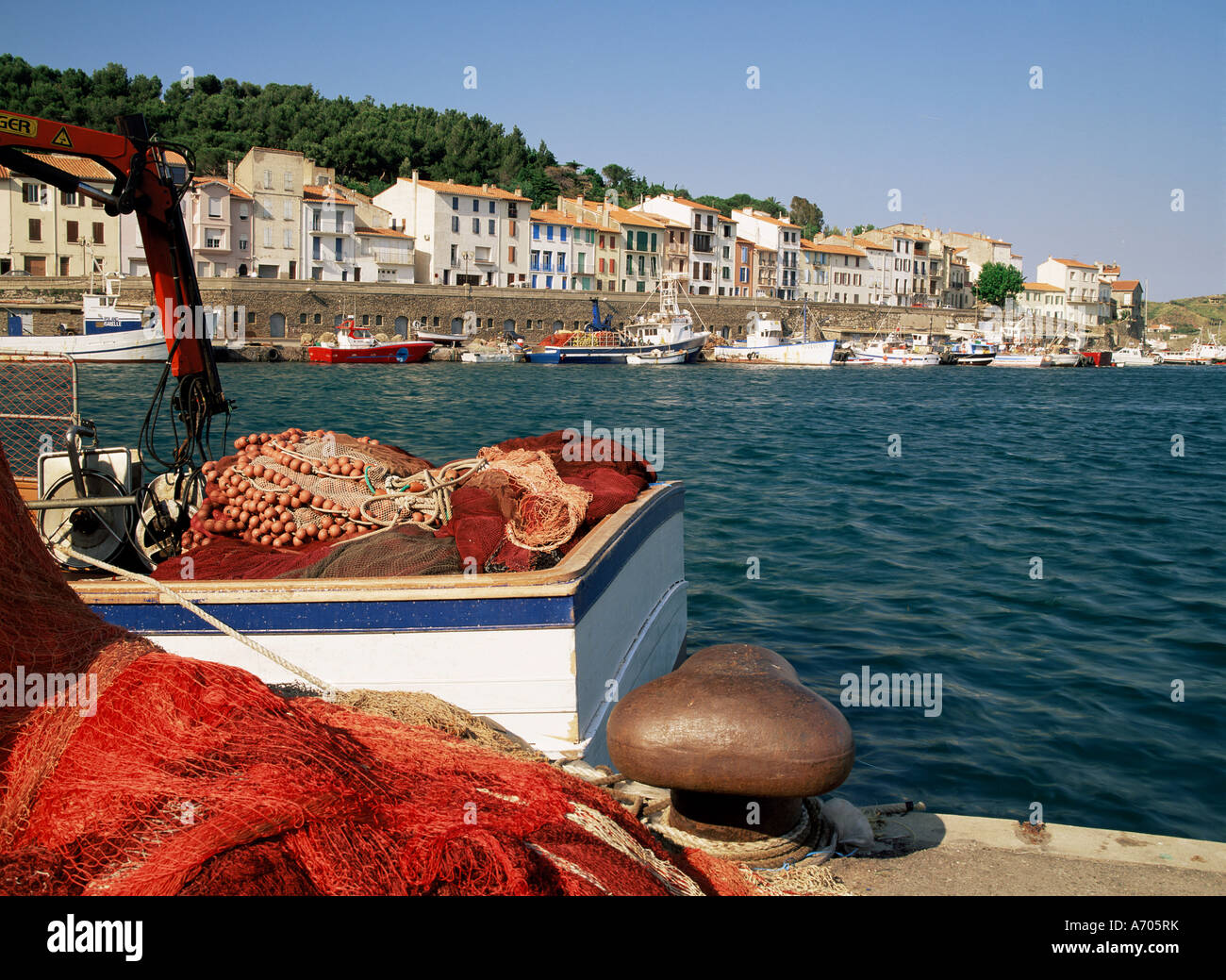 Port Vendres Languedoc Roussillon Francia Europa Foto Stock
