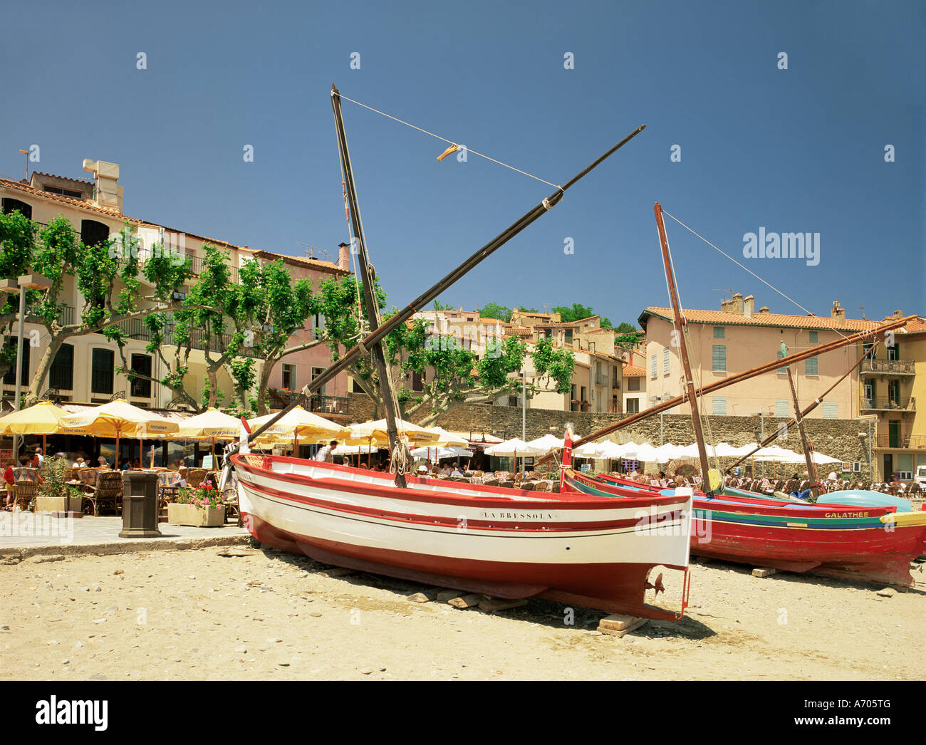 Collioure Languedoc Roussillon Francia Europa Foto Stock