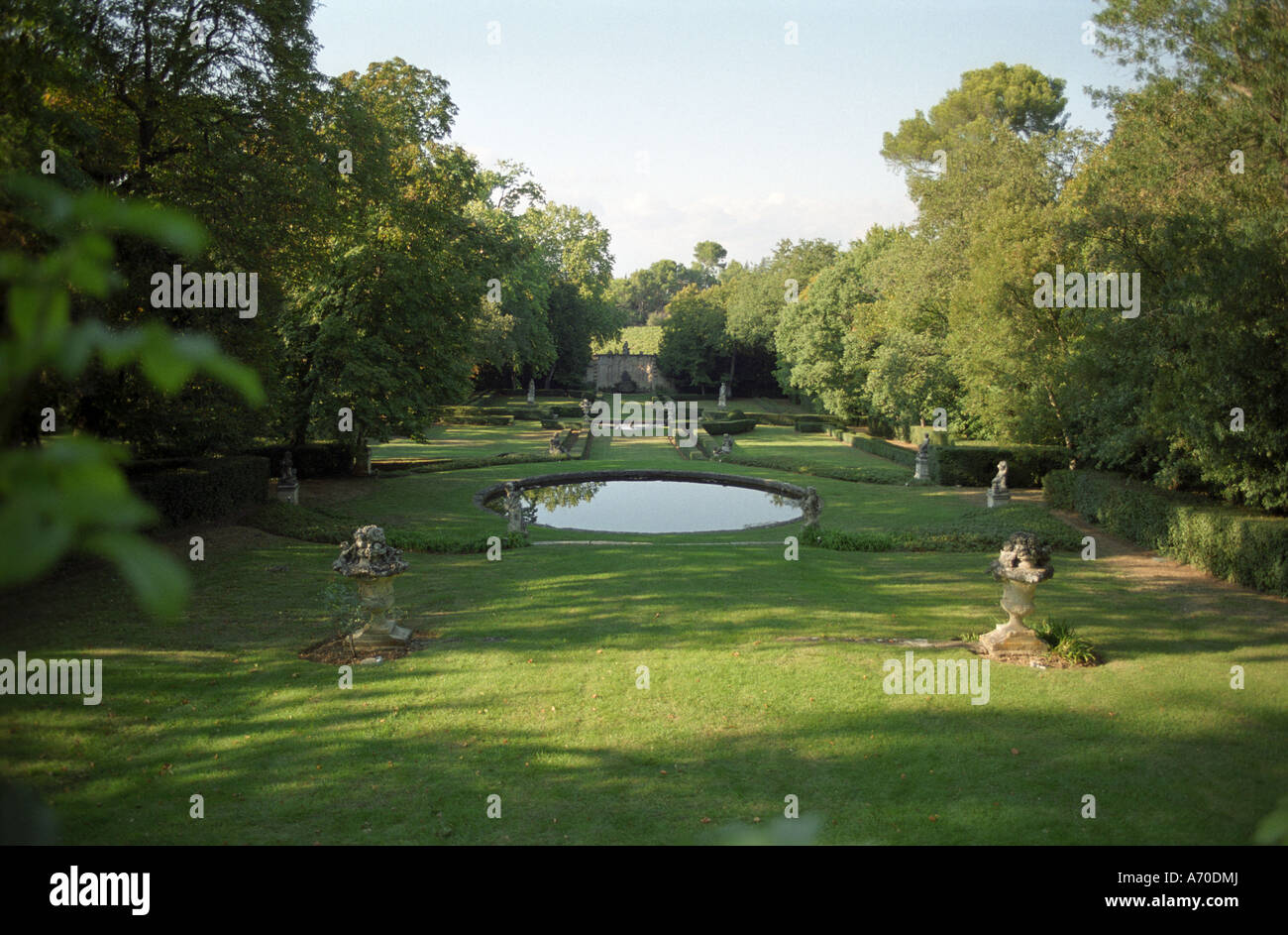 Chateau St Martin de la Garrigue. Languedoc. Nel giardino. La Francia. L'Europa. Foto Stock