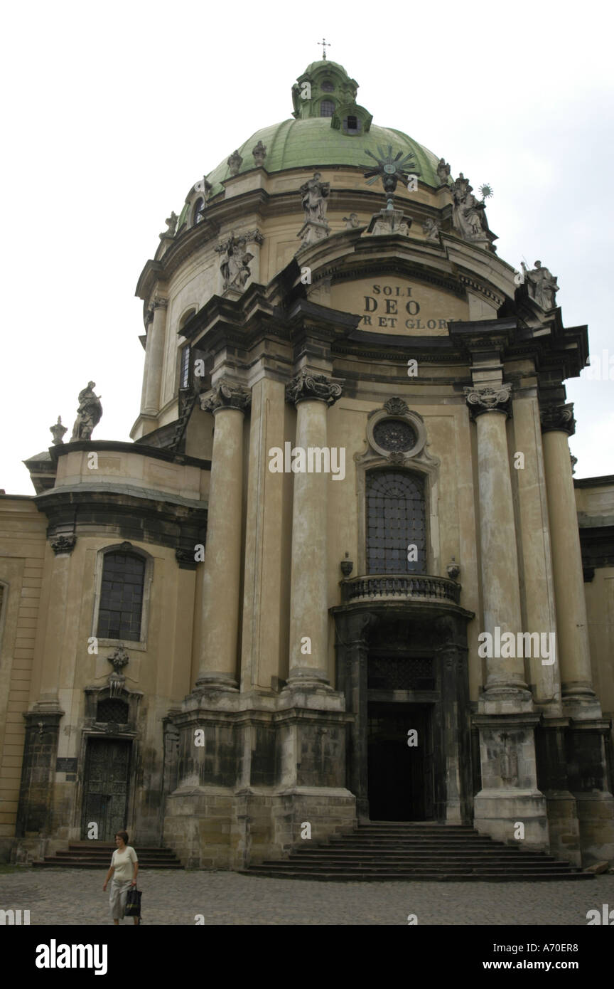 Lviv, Dominikaner Chiesa Foto Stock