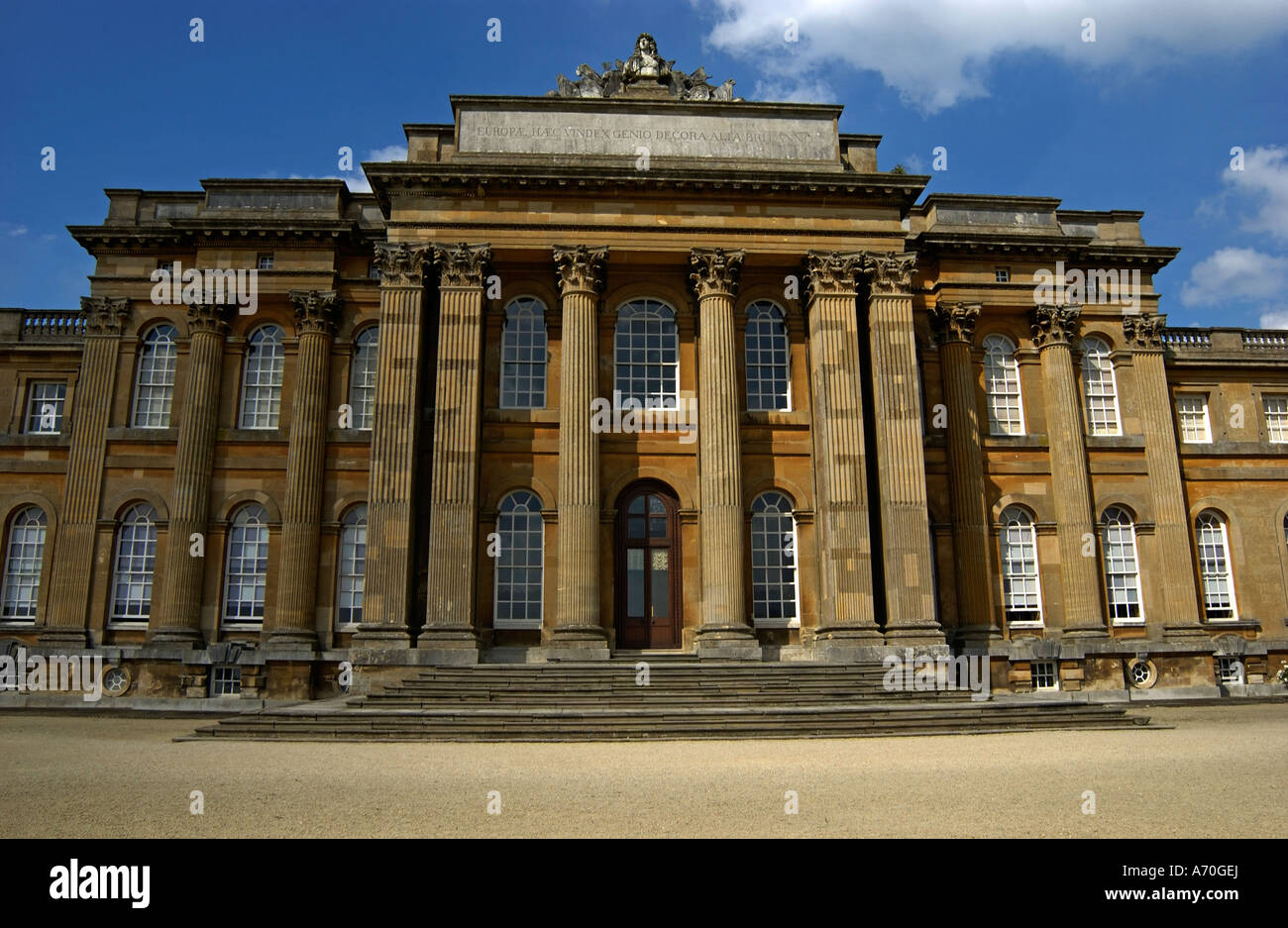 Il Palazzo di Blenheim, Oxfordshire, home all'undicesimo Duca di Marlborough Foto Stock