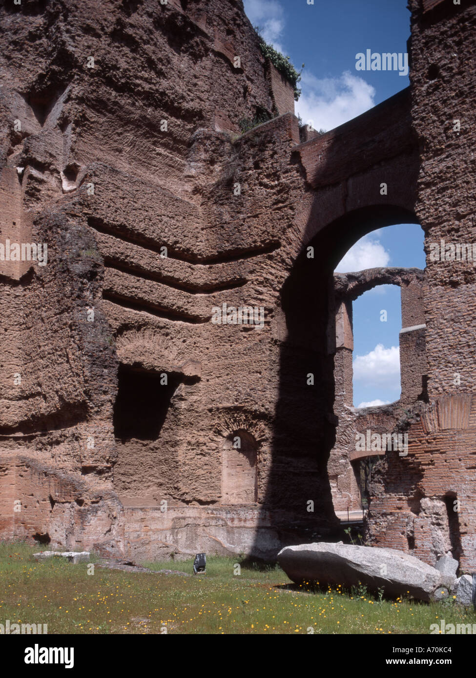 Roma, lazio, Italy. Terme, o terme di Caracalla. Inizio 3rdC BC Foto Stock