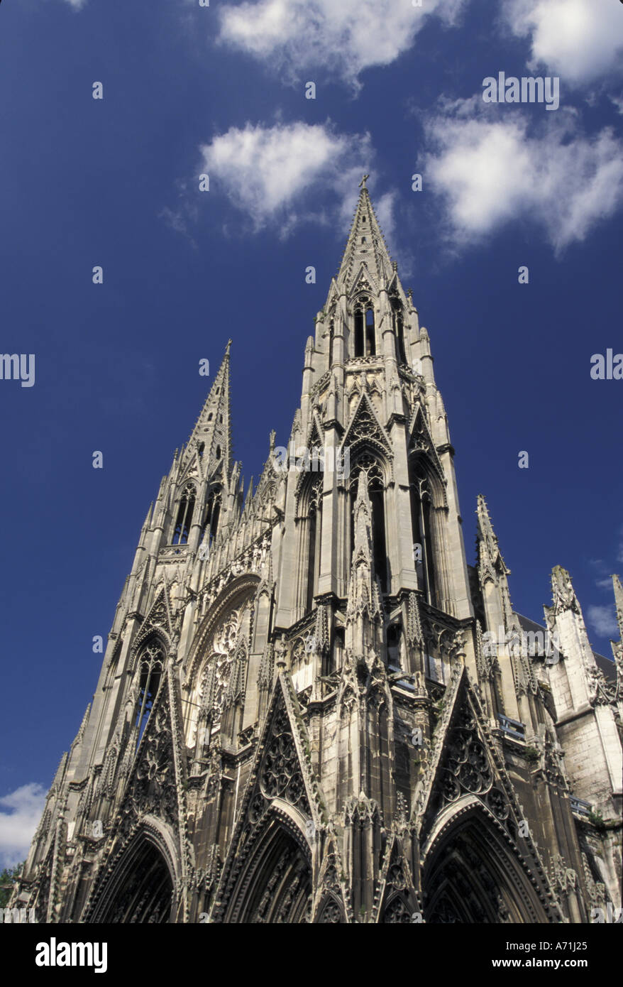 Francia Normandia Rouen. Eglise St. Ouen Foto Stock