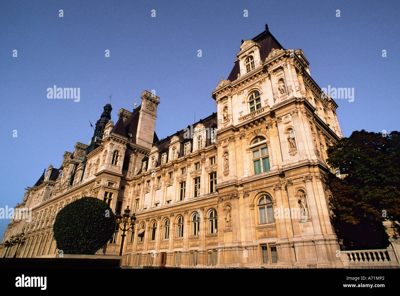 Parigi l'Hotel de Ville, le Marais, Municipio, edificio degli uffici Belle Epoque, sede del comune di Parigi, Francia, Europa Foto Stock