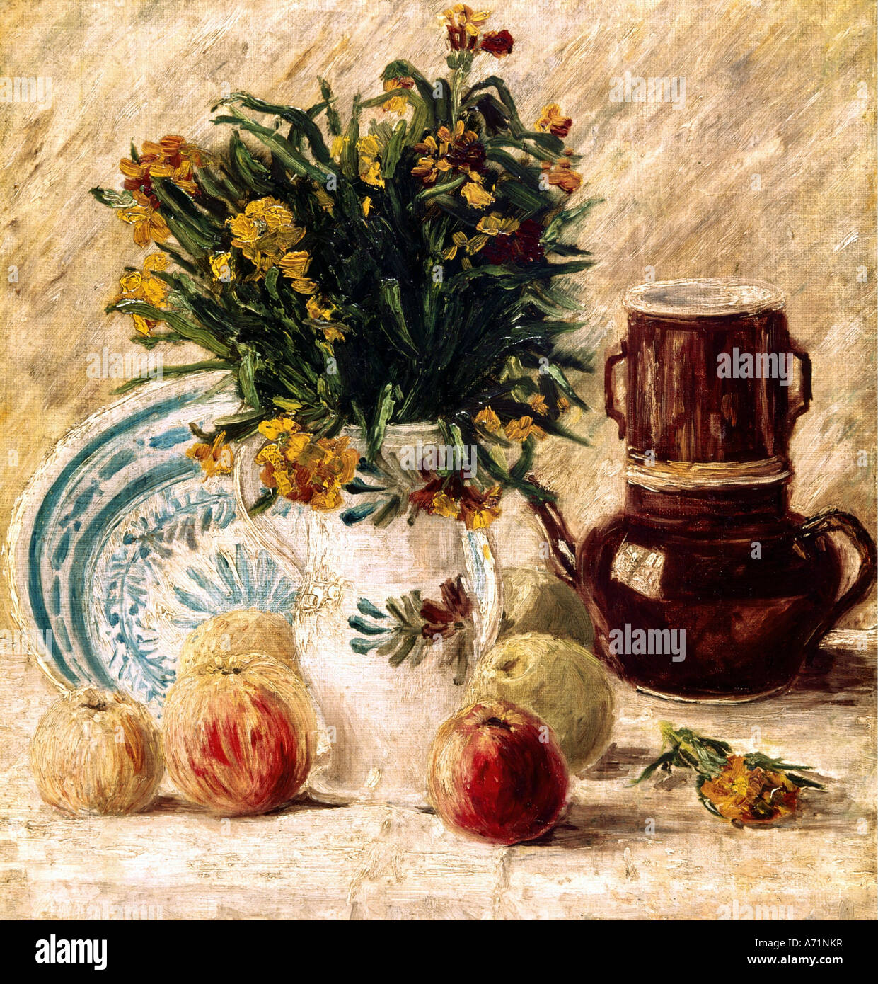 "Belle Arti, Gogh, Vincent van, (1853 - 1890), pittura, 'Still' vita, circa 1886, von der Heydt museum, Wuppertal, storico, h Foto Stock