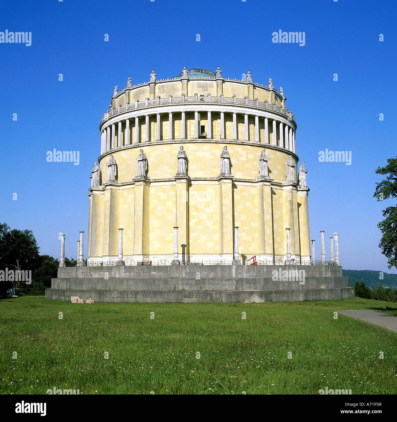 "Geografia / viaggi, in Germania, in Baviera, Kehlheim, 'Befreiungshalle' costruito 1842 - 1863 annuncio a nome di re Ludwig I. della Baviera Foto Stock