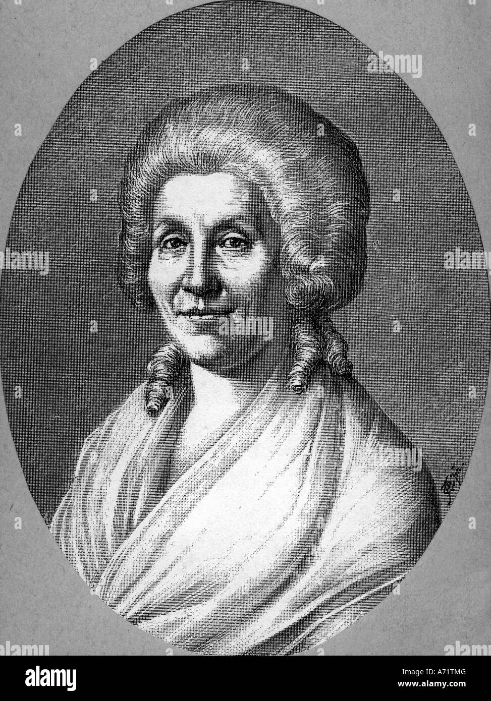 Schiller, Friedrich, 10.11.1759 - 9.5.1805, autore tedesco / scrittore, madre Dorothea, ritratto, incisione, 1793, Foto Stock