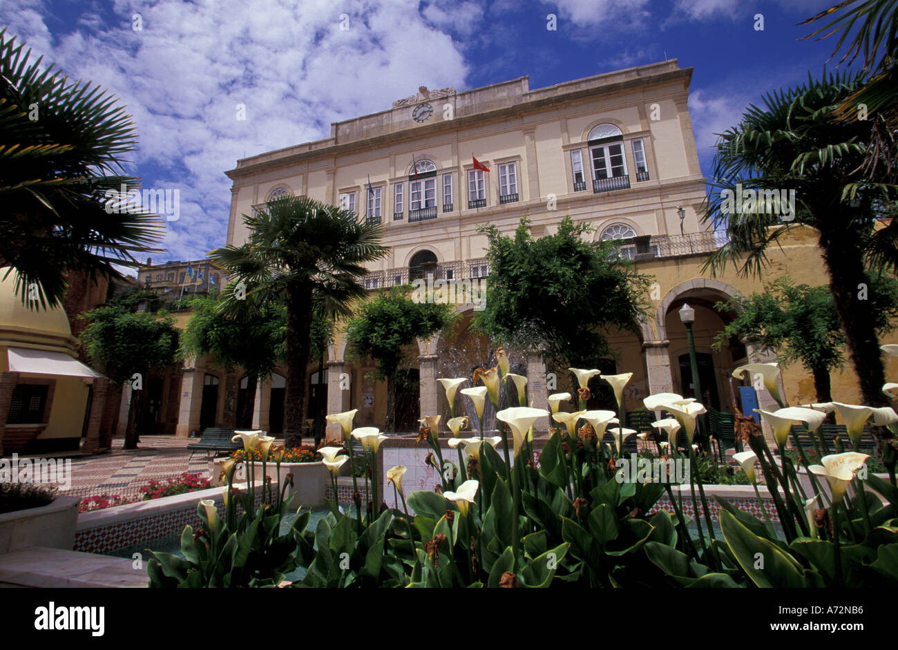 Il Portogallo, Algarve. Town Hall, centro città. Ex capitale moresca, Silves. Foto Stock