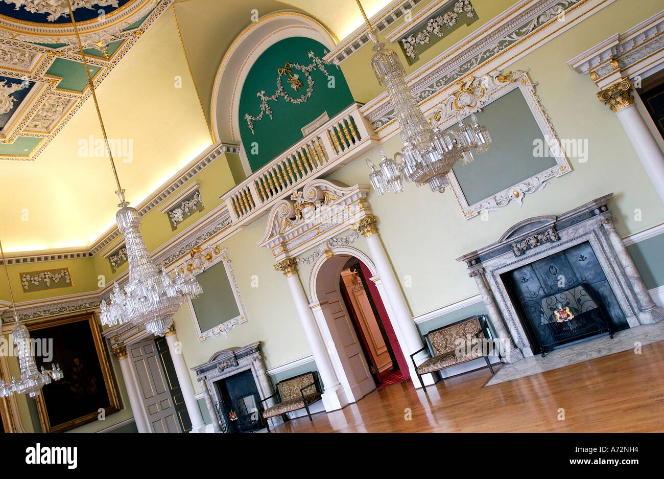 La sala da ballo, Doncaster Mansion House (1) Foto Stock