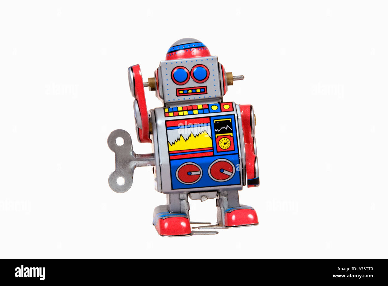 Stile Fifites tin robot orizzontale giocattolo Foto Stock