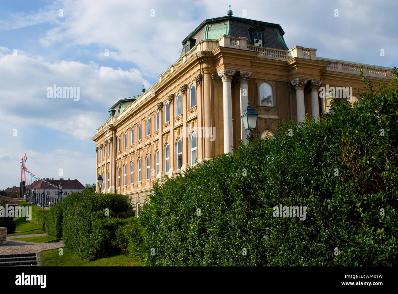 Dettaglio della Nazionale Ungherese edificio Galleria a Budapest Foto Stock