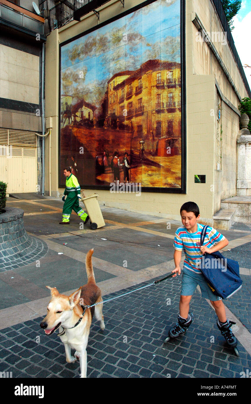 Santos Juanes Square Bilbao Biscay Paese Basco in Spagna Foto Stock