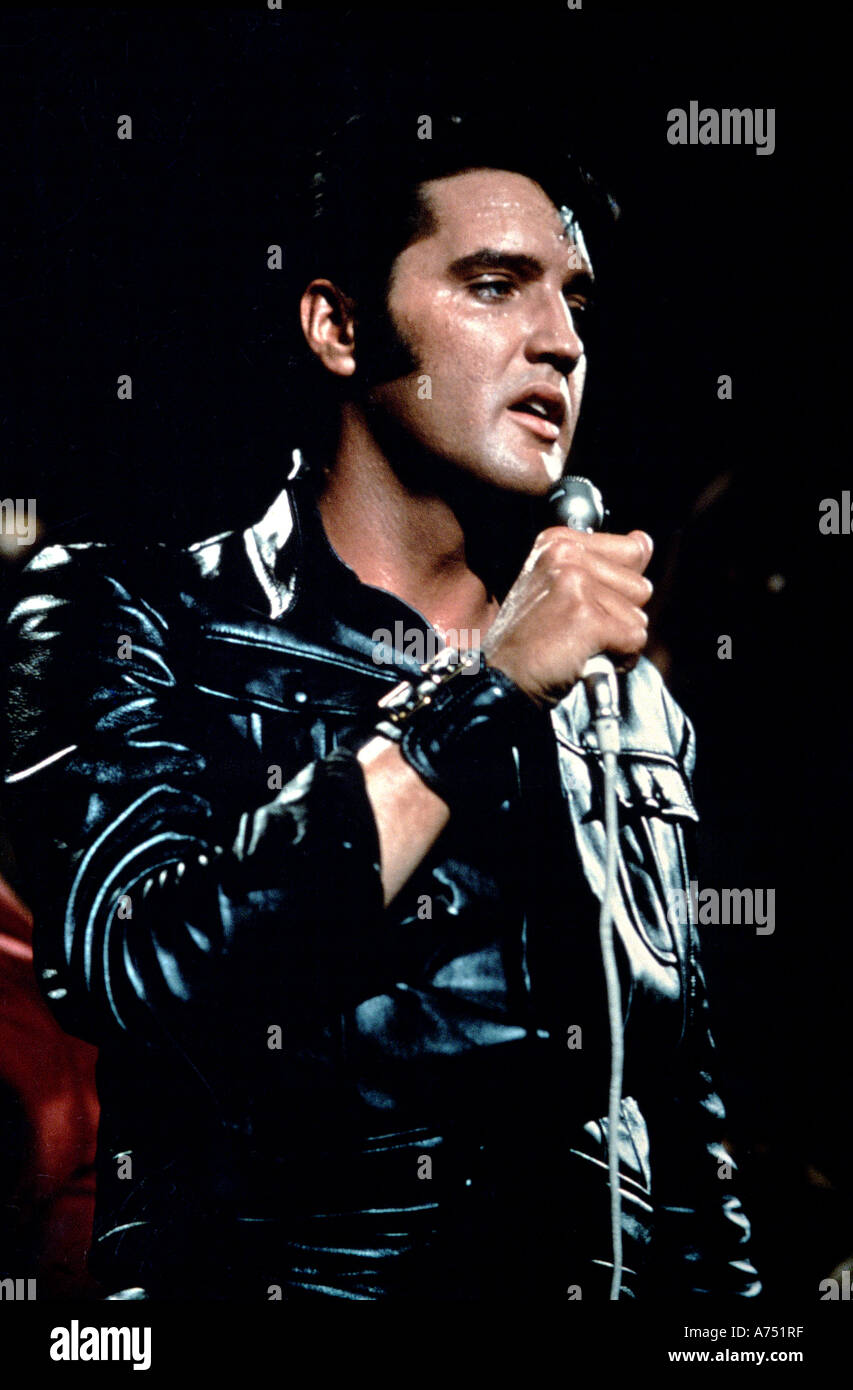 ELVIS PRESLEY sul suo noi TV rimonta mostrano nel giugno 1968 Foto Stock