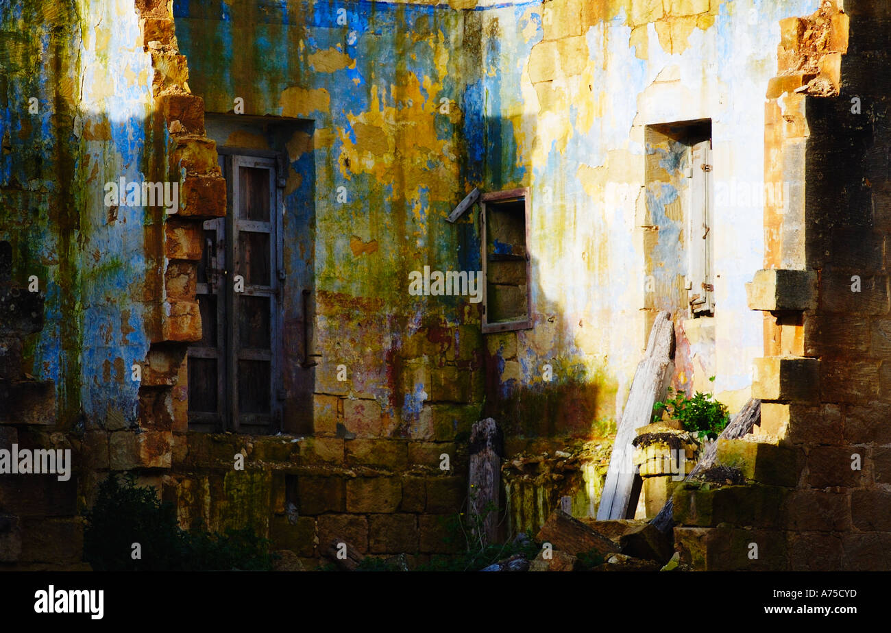 Rovine in colore Foto Stock