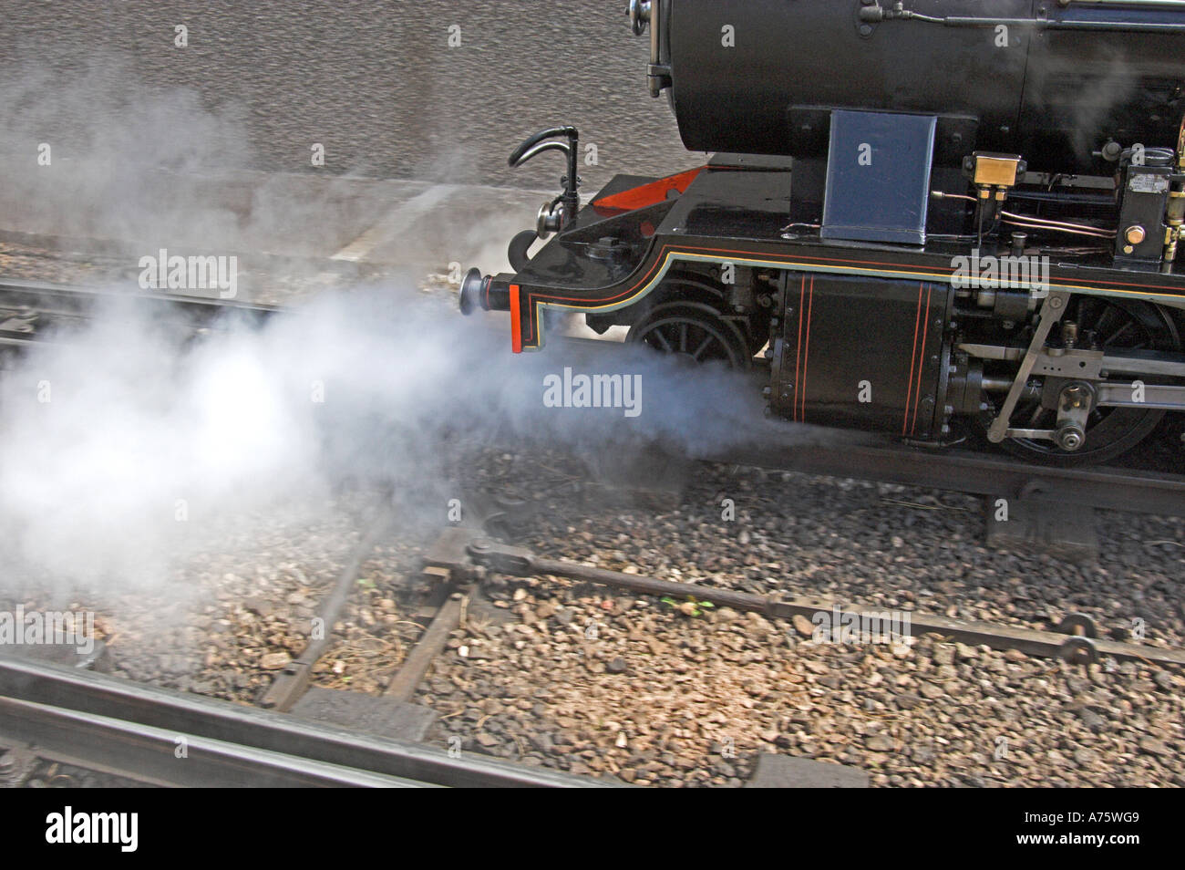 Fiume Esk-2-8-2 locomotore. Foto Stock