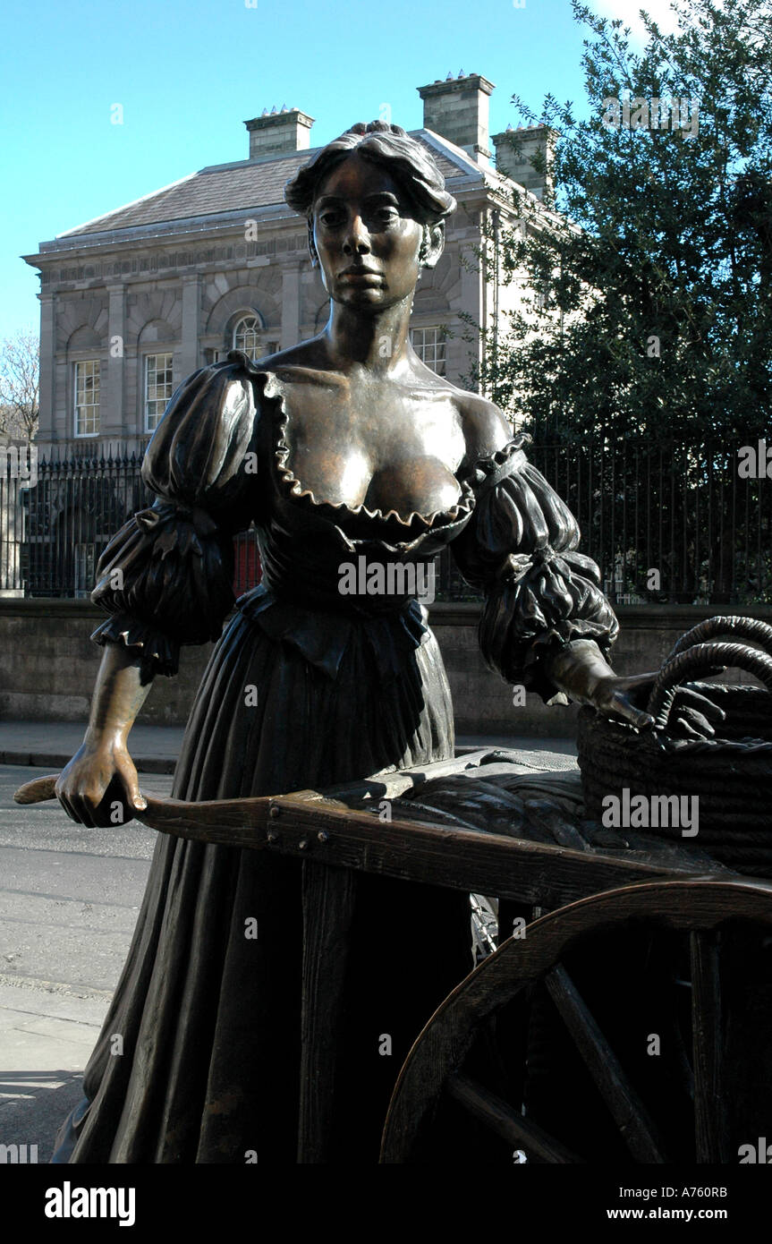 Figura in bronzo di Molly Malone Dublin Foto Stock