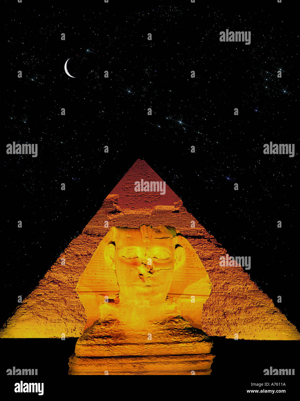 La Sfinge,Giza, Egitto Foto Stock