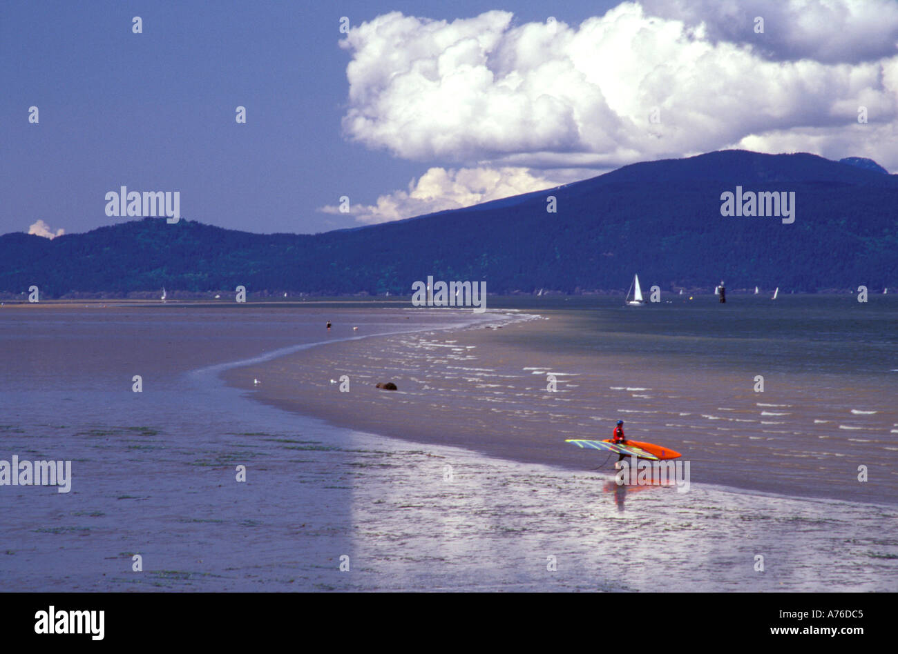 Spiaggia a Vancouver in Canada Foto Stock