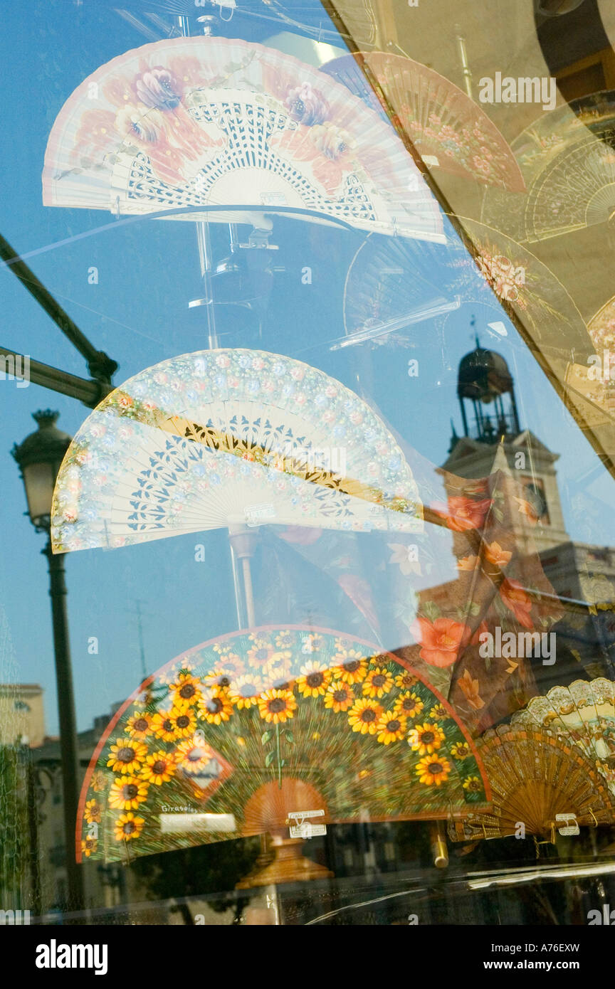 Piazza Puerta del Sol Casa de Correos orologio Madrid Spagna Foto Stock
