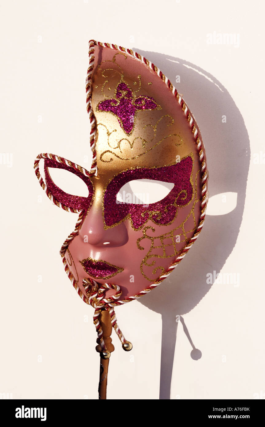 Maschera crestato, close-up Foto Stock