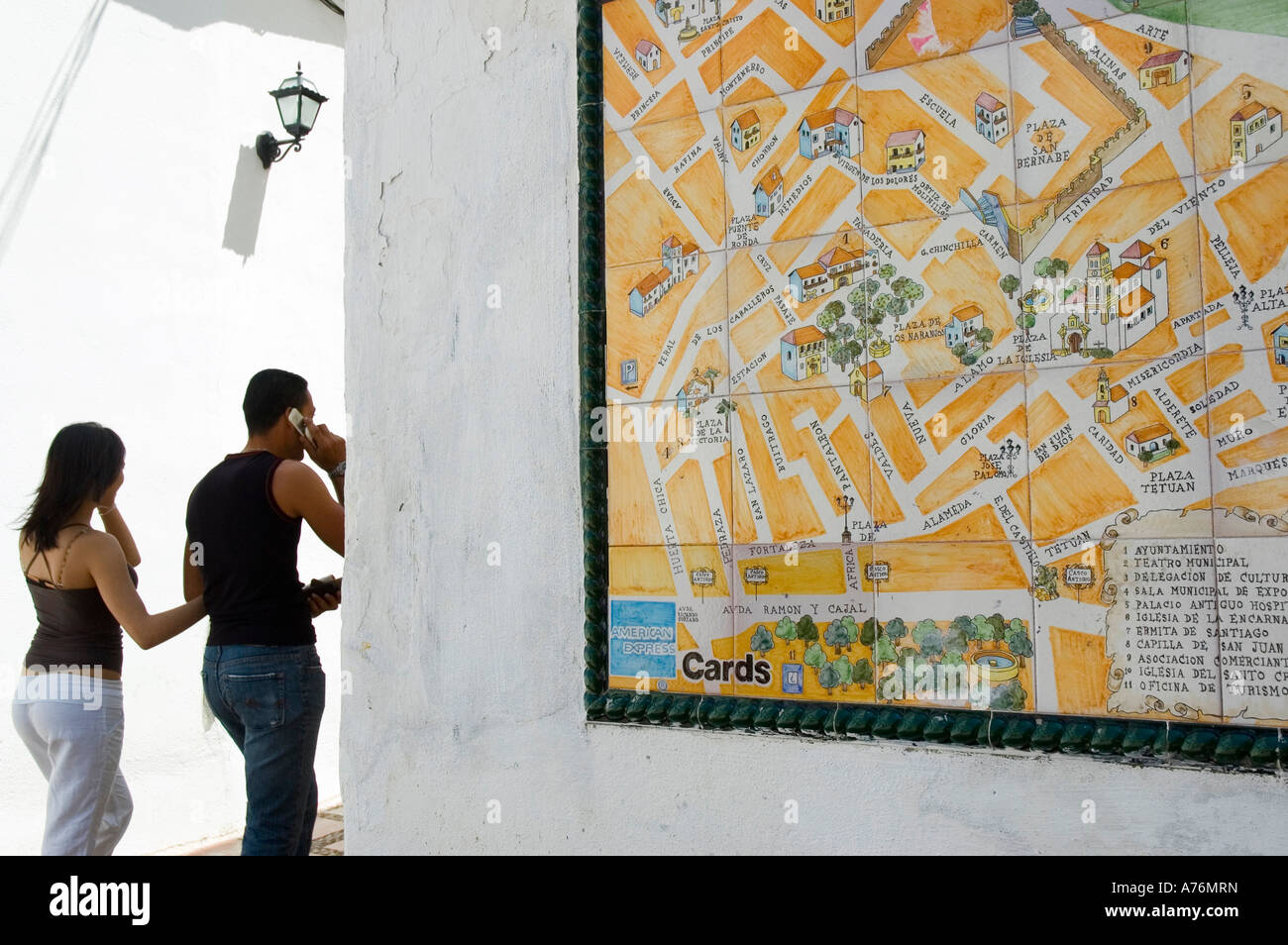 Altamirano Square nella città vecchia di Marbella Provincia di Malaga Regione Andalusia Spagna Foto Stock