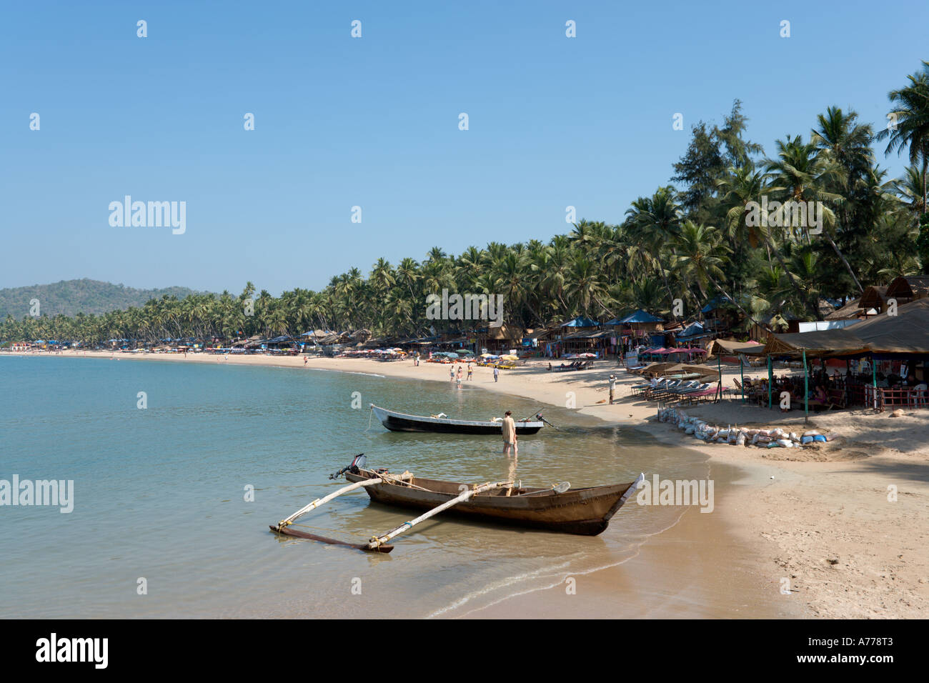 Palolem Beach, Goa Sud, Goa, India Foto Stock