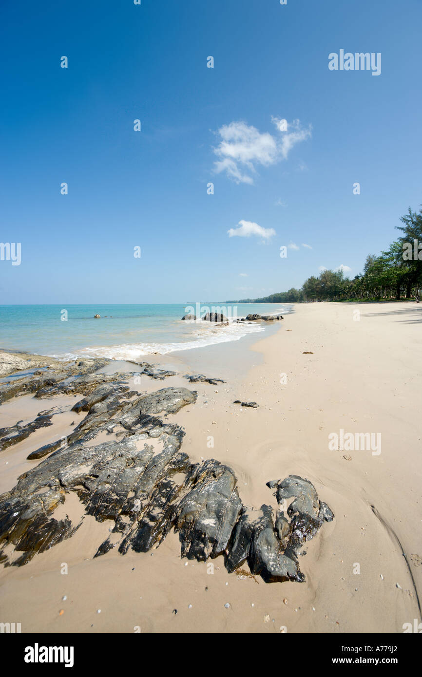 Bang Sak Beach, Khao Lak, Phang Nga, Thailandia Foto Stock