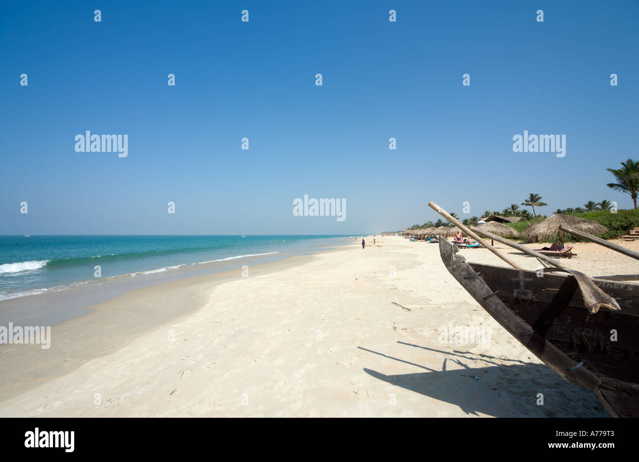 Benaulim Beach, Colva, Goa Sud, Goa, India Foto Stock